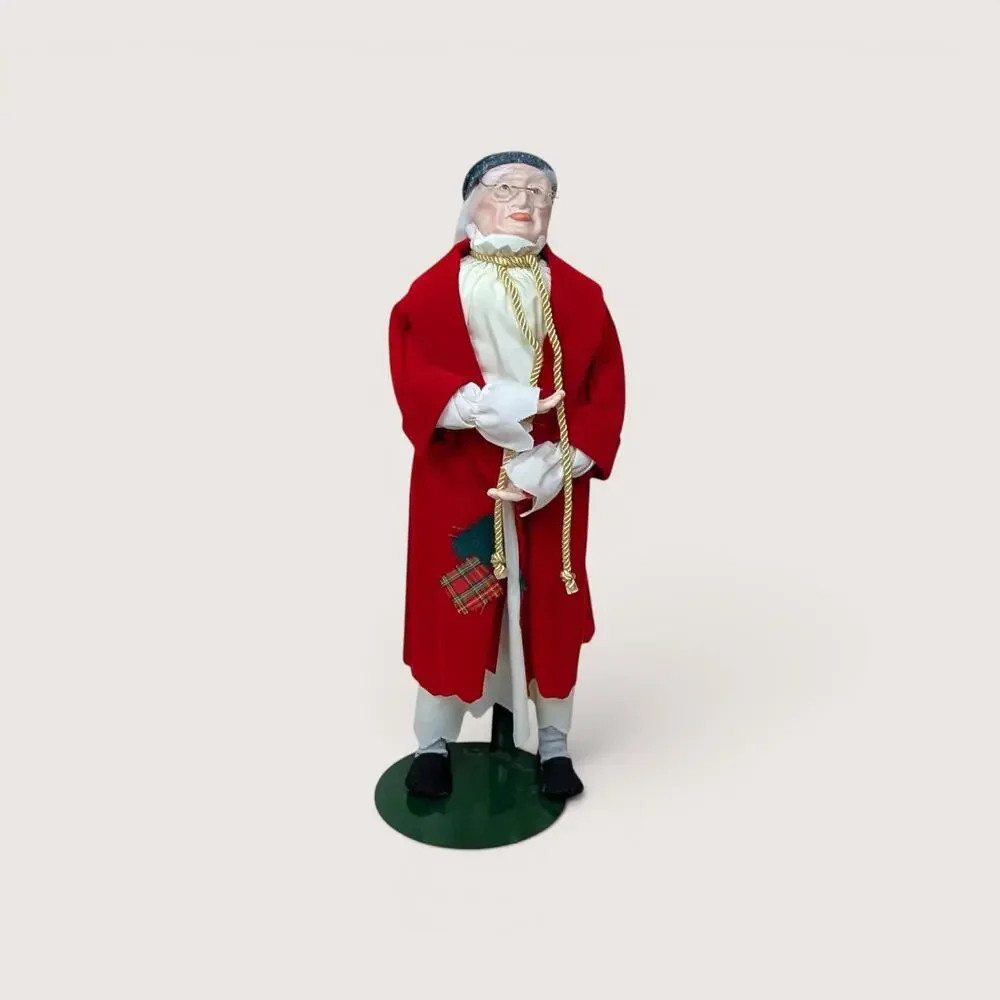 1980s Dept 56 Ebenezer Scrooge Porcelain Dickens Style Display Doll